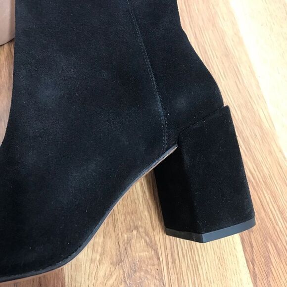 THURSDAY BOOT CO Highline Black Suede Ankle Bootie‎ Chunky Heel Size 5.5 - Picture 13 of 15